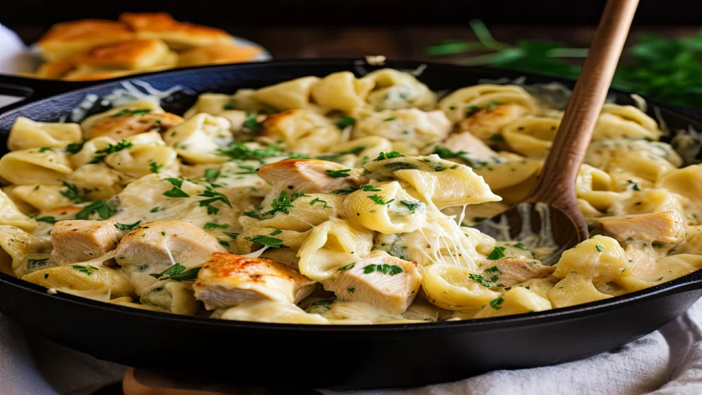 Tortellini Alfredo with Chicken 2