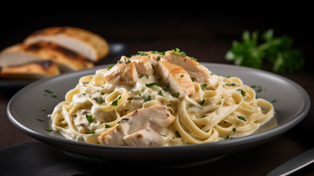 Ingredients of Chicken Alfredo 1
