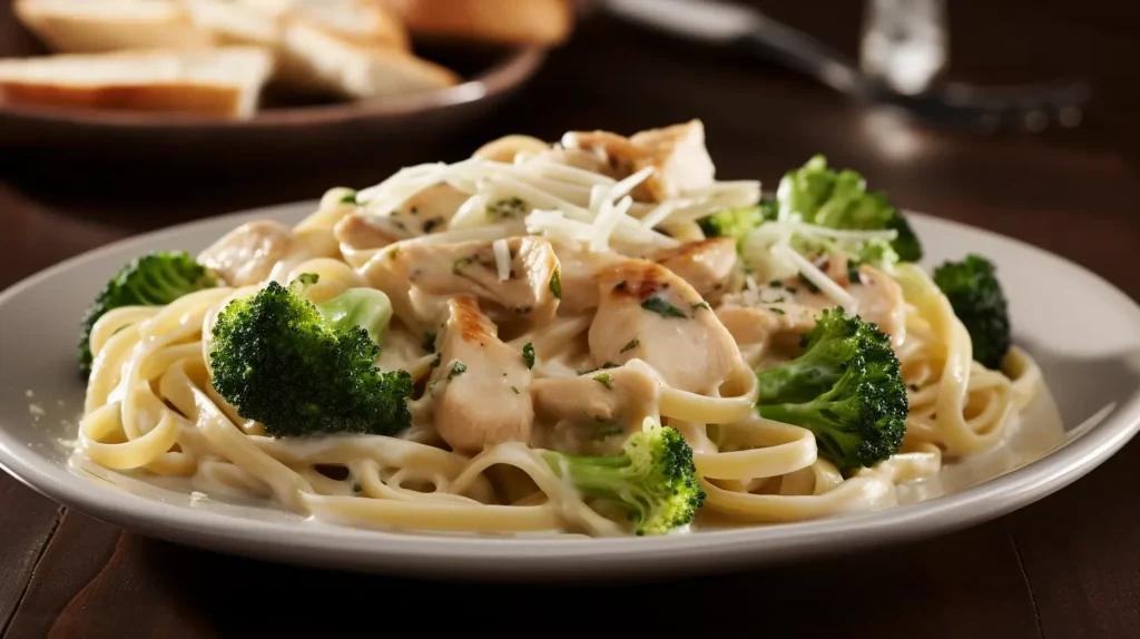 Chicken and Broccoli Fettuccine Alfredo 1
