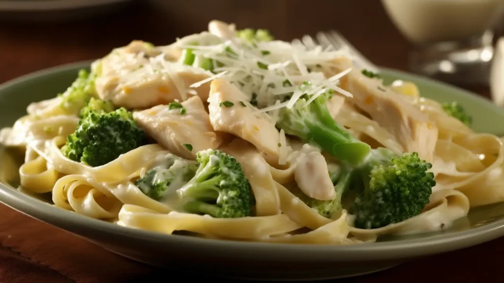 Chicken and Broccoli Fettuccine Alfredo 3