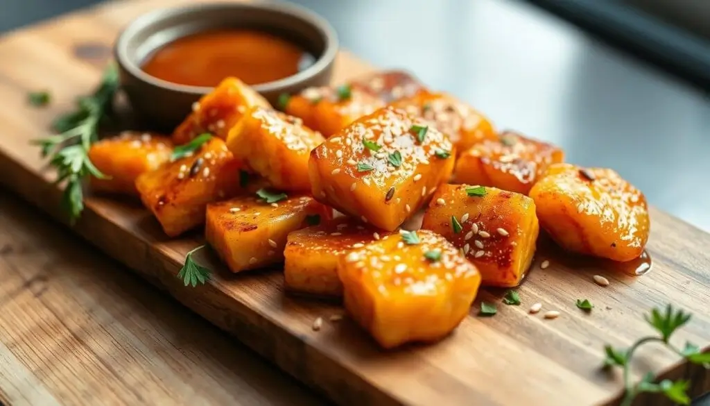 Honey Garlic Salmon Bites 1