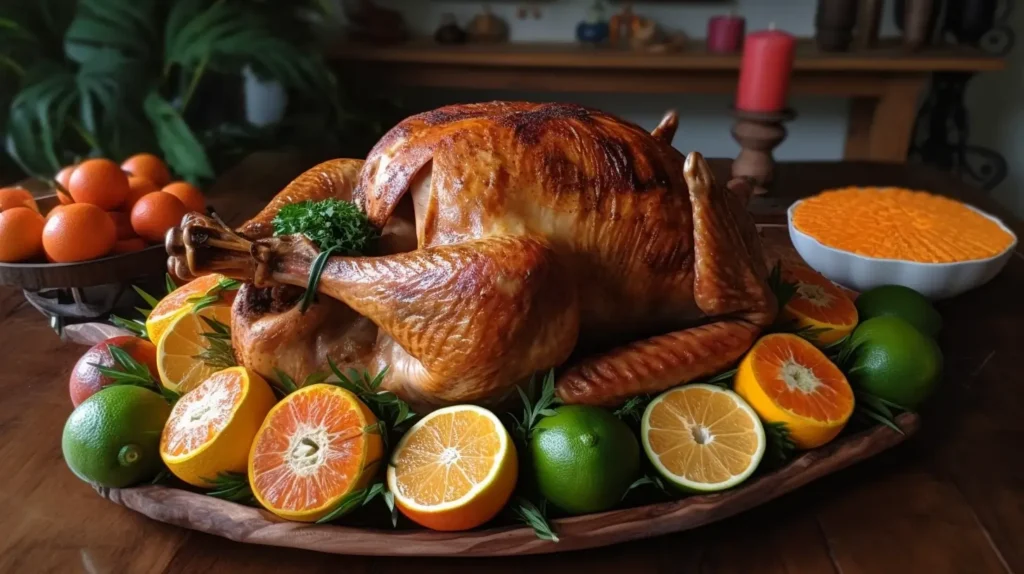 Turkeys Roast in Mexican Store