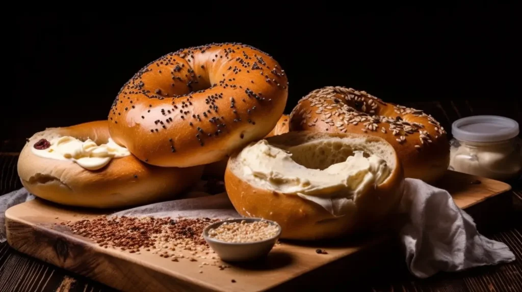 Calories in bagels with cream cheese 1