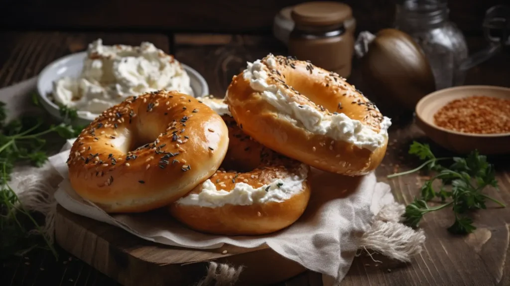 Calories in bagels with cream cheese 3