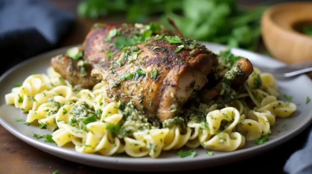 Chimichurri Chicken Thighs Pasta 2