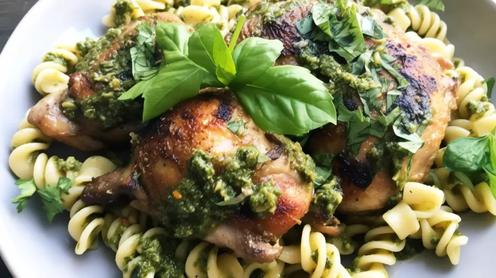 Chimichurri Chicken Thighs Pasta 4