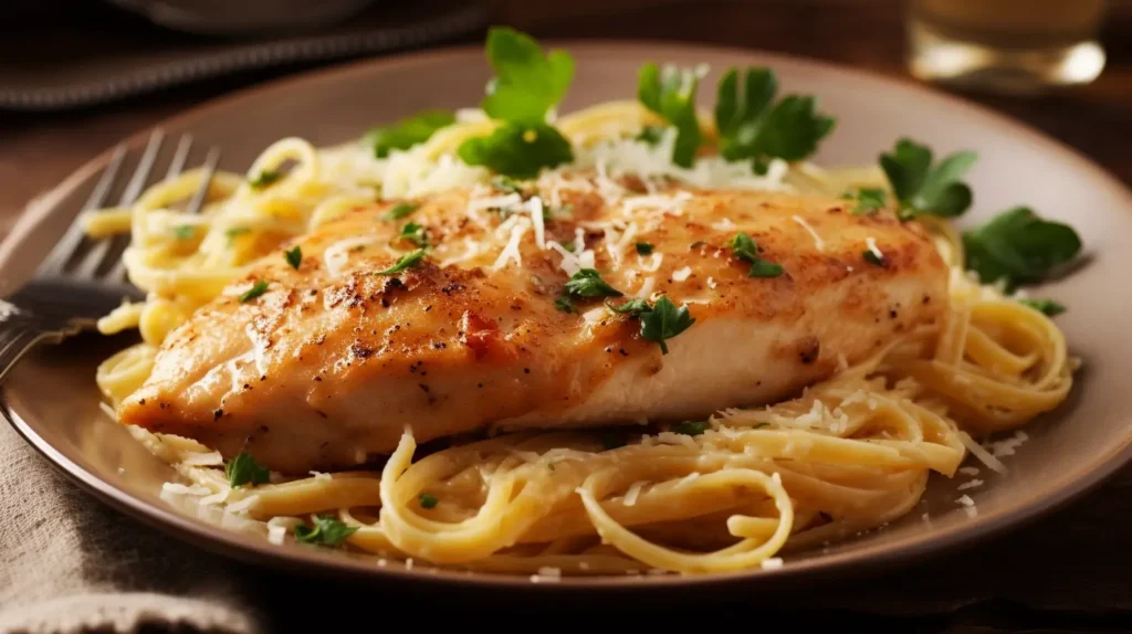 Parmesan Garlic Chicken Pasta 3