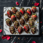 Dubai chocolate strawberries
